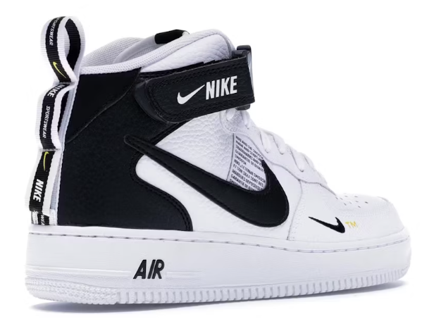 Air Force 1 Mid Utility, white-black - Imagen 5